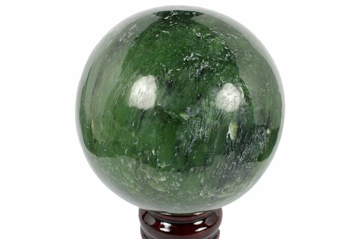 Polished Jade (Nephrite) Sphere - Afghanistan #187934